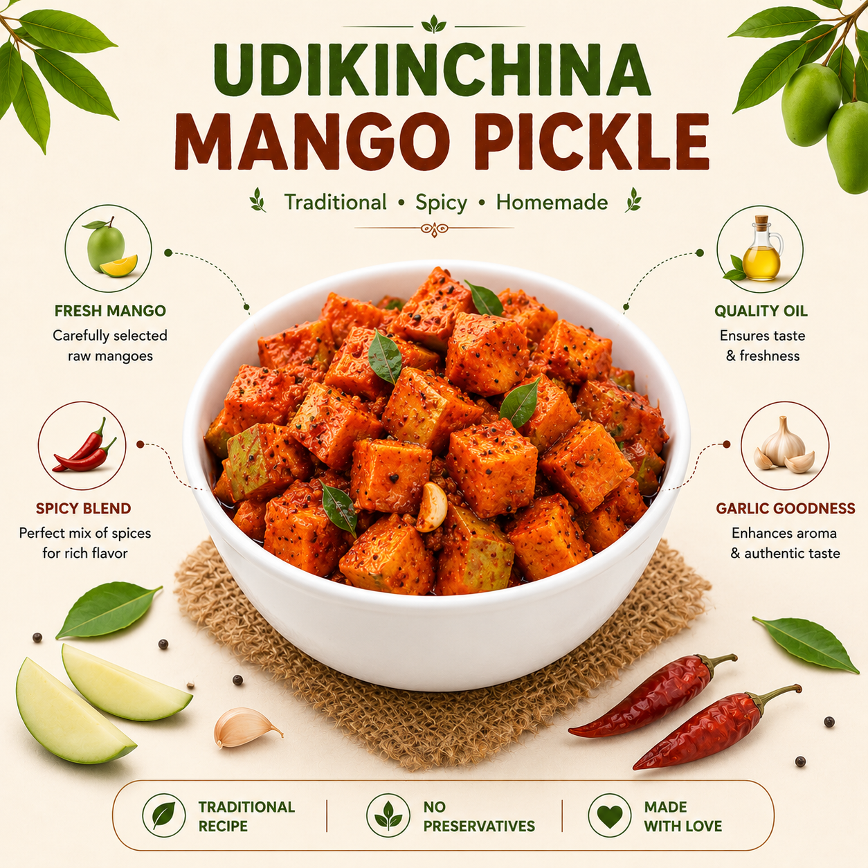 Udikinchina Mango Pickle
